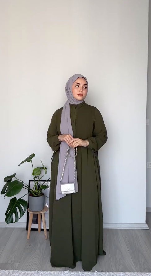 Soft CEY Crop Abaya