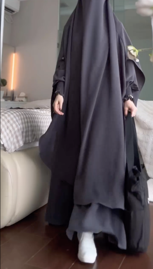 Soft Korean Nida Snowy Abaya Hajj Umrah