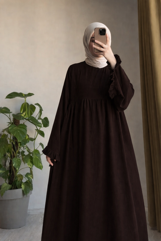 Multicolour CEY Frill Abaya