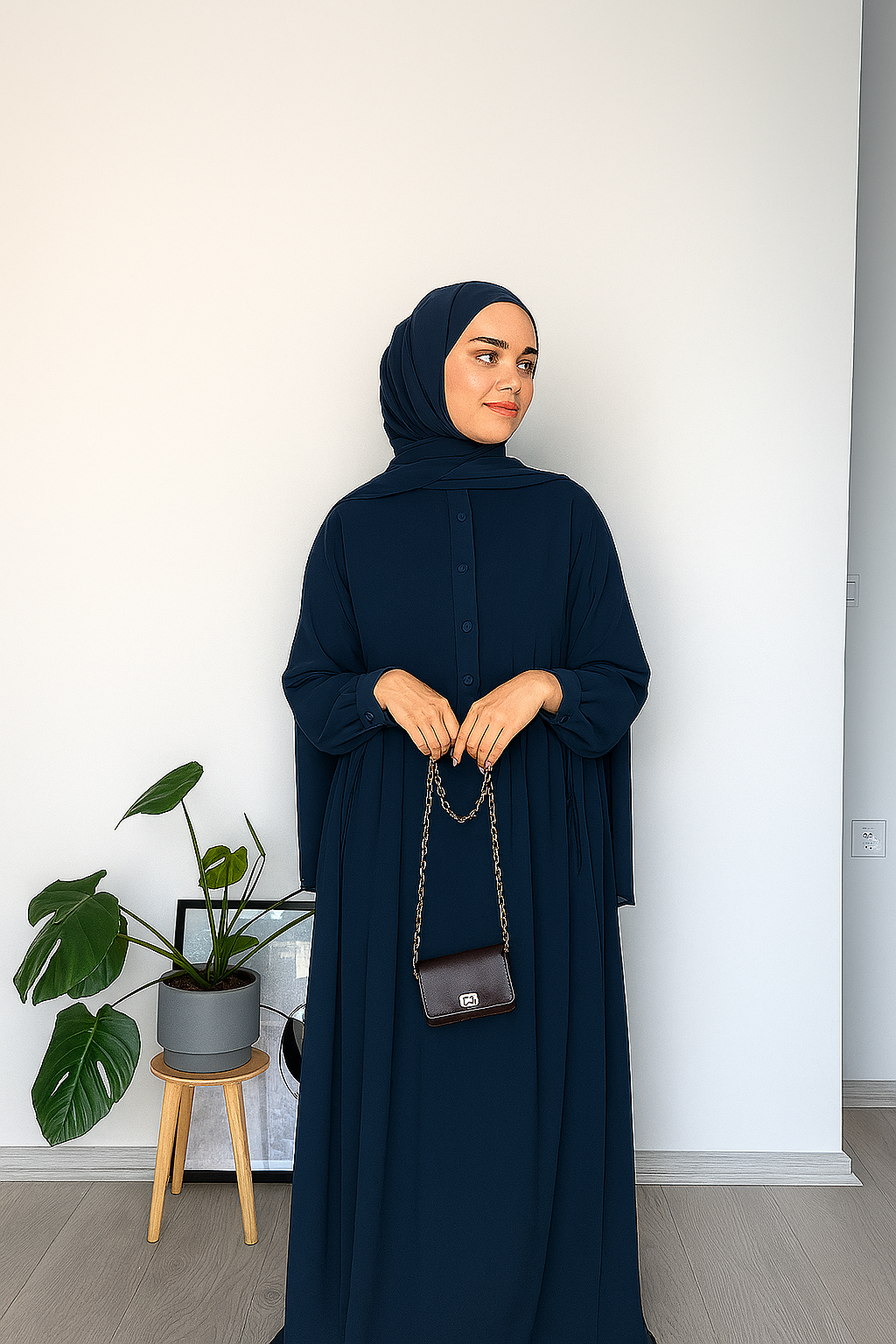 Soft CEY Crop Abaya