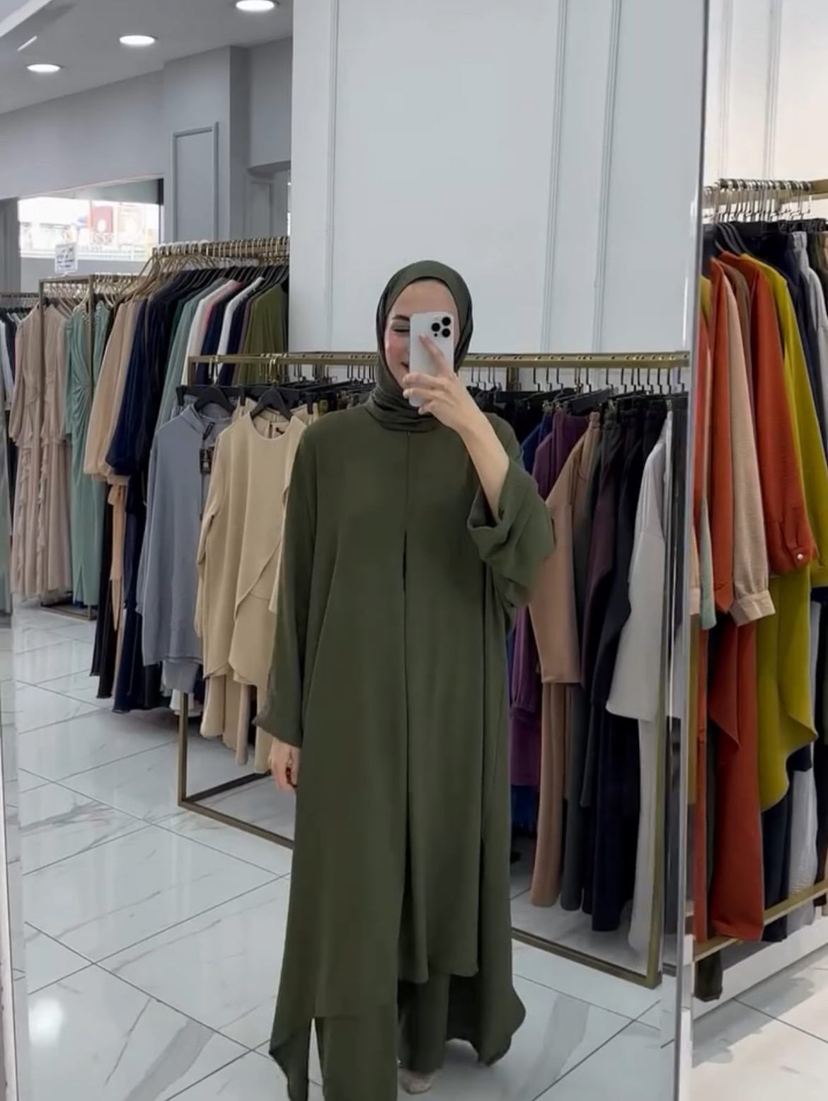 Soft CEY Turkey Tunic Sets Modest Wear