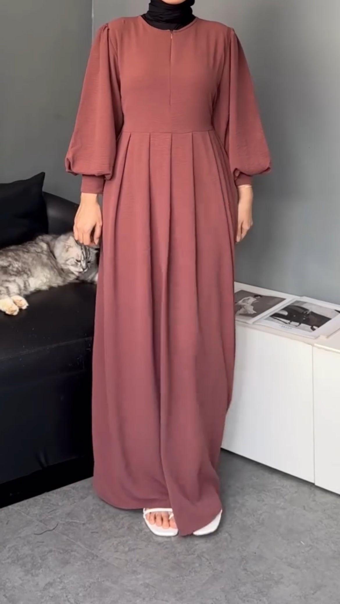 Soft Nida Rawnaq Abaya