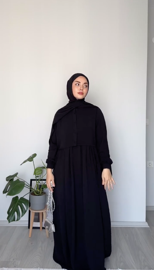 Soft CEY Crop Abaya