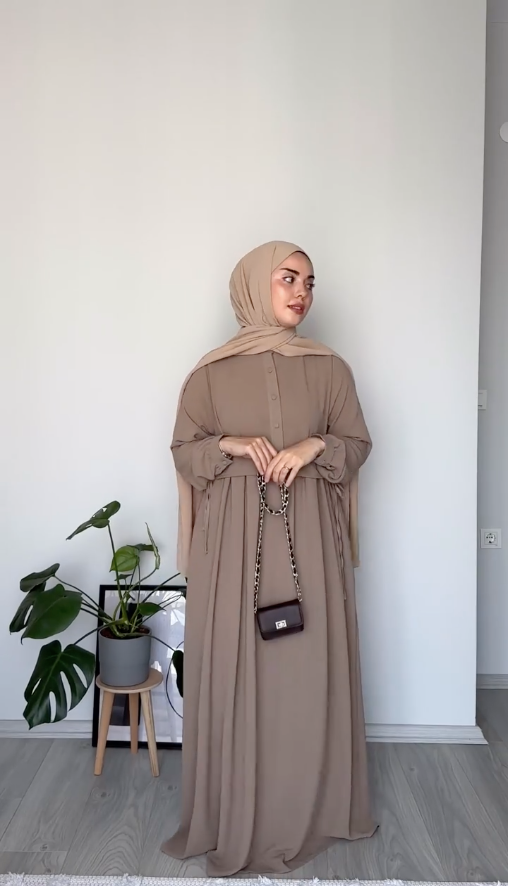 Soft CEY Crop Abaya