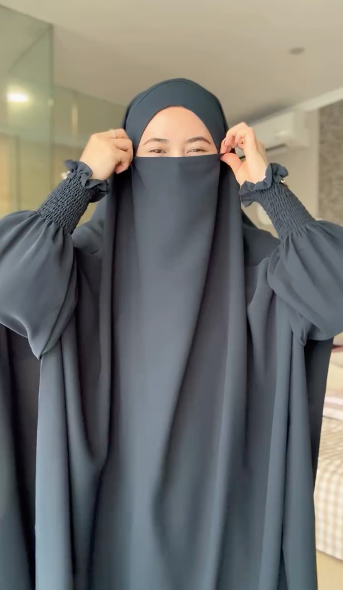 Soft Korean Nida Snowy Abaya Hajj Umrah