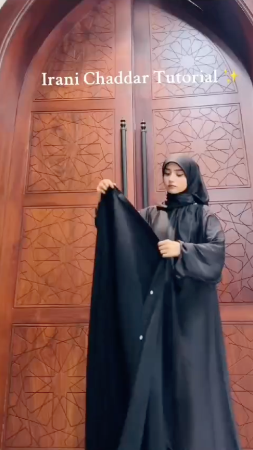 Black Korean Nida Irani Chadar