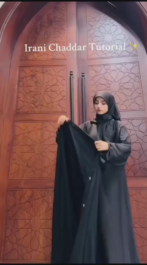 Black Korean Nida Irani Chadar