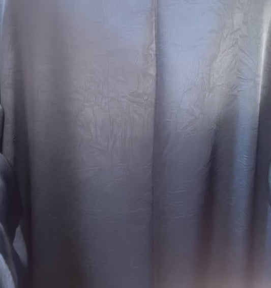 Navy blue Velvet Satin Abaya